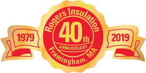 Rogers Insulation 40th Anniversary graphic